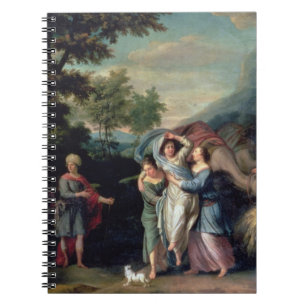 Meeting of Jacob and Laban with Rachel, Leah and S Notebook