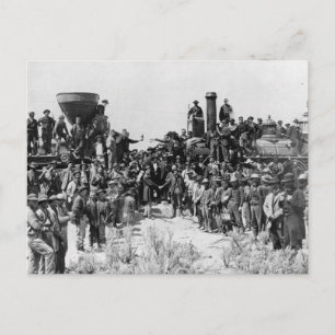 Meeting of the Rails - Promontory Point Utah 1869 Postcard