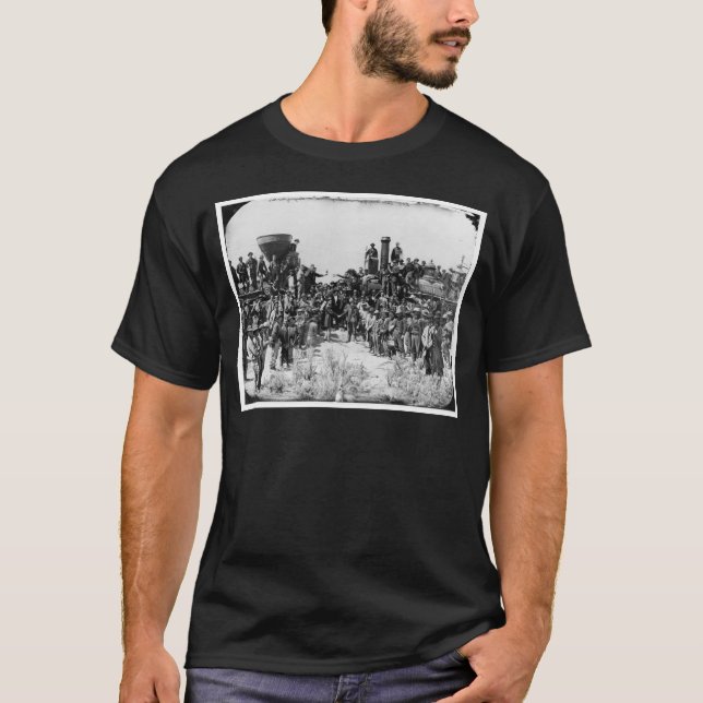 Meeting of the Rails - Promontory Point Utah 1869 T-Shirt (Front)