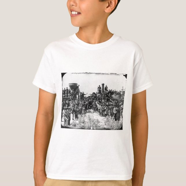 Meeting of the Rails - Promontory Point Utah 1869 T-Shirt (Front)