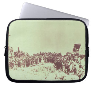 Meeting of the Union Pacific and the Central Pacif Laptop Sleeve