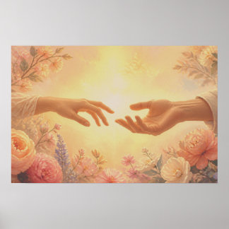 Meeting Our Destiny Your Hand In Mine On a Wall Poster