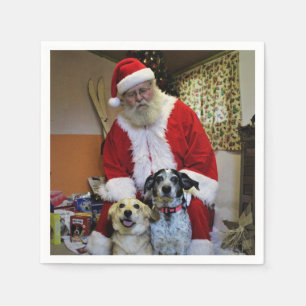 Meeting Santa Napkin