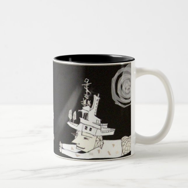 meeting...somewhere Two-Tone coffee mug (Right)