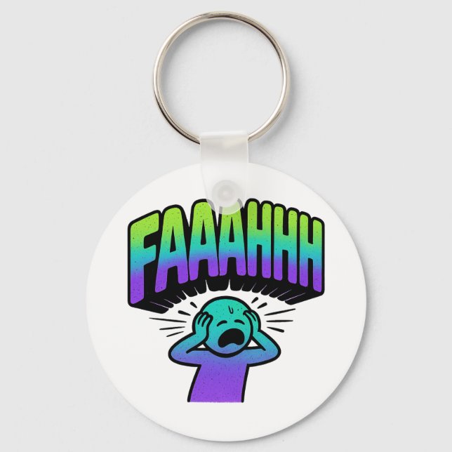 Meeting Survivor - Meme hoodie Key Ring (Front)