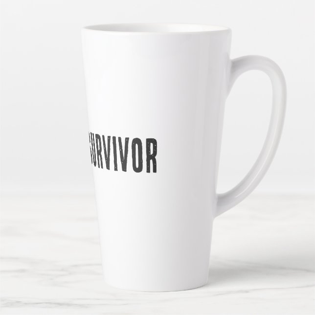 Meeting Survivor - Meme hoodie Latte Mug (Right)