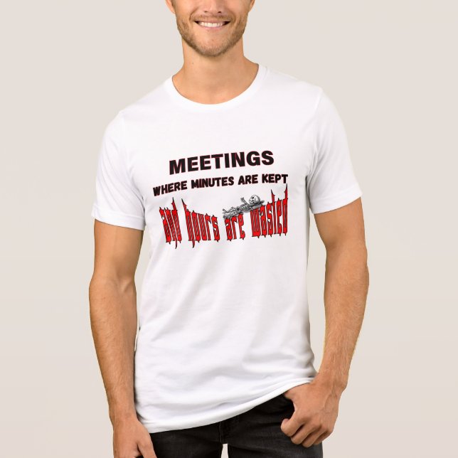 Meeting Survivor Tri-Blend Shirt (Front)