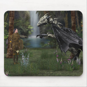 Meeting with the dragon mouse mat
