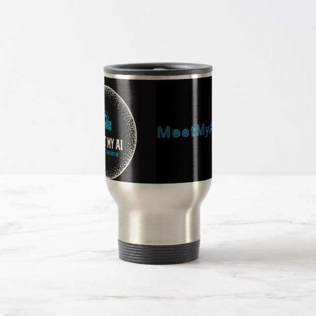 MeetMyAI - Thermal Tumbler for AI Enthusiasts Travel Mug (Center)