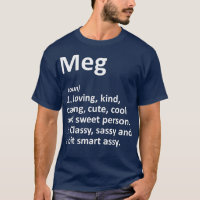 MEG Definition Personalized Name Funny Birthday