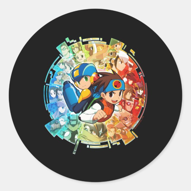 Mega Battle Network Legacy Collection Classic Round Sticker (Front)