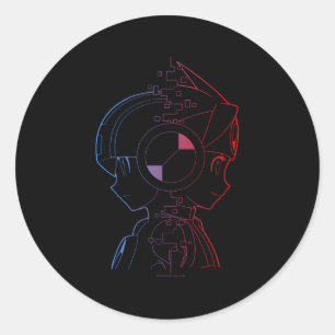 Mega Battle Network Mega Lan Classic Round Sticker