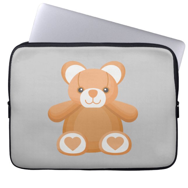 mega bear laptop sleeve (Front)