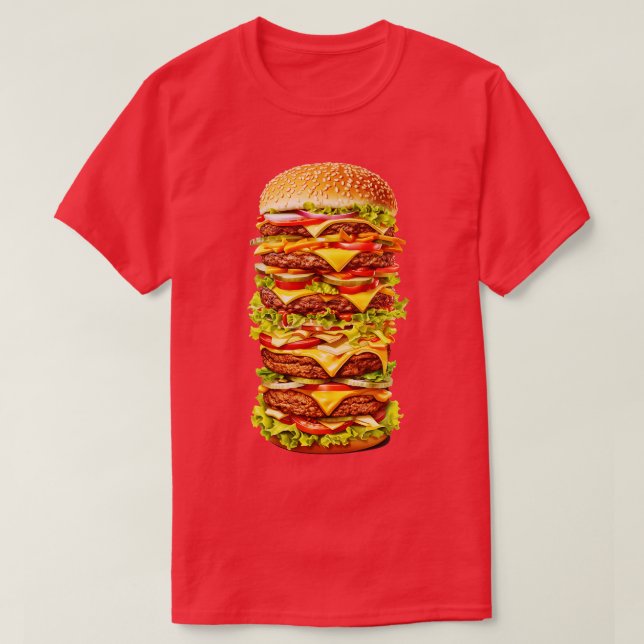 Mega Cheeseburger T-Shirt (Design Front)