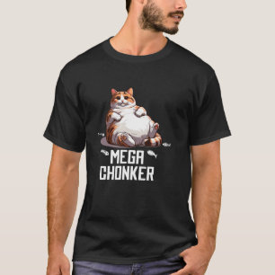 Mega Chonker Cute Cat Illustration T-Shirt