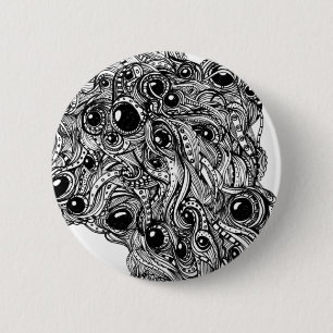 Mega Doodle 6 Cm Round Badge