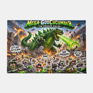 Mega Godcucumber rug/ funny art Doormat