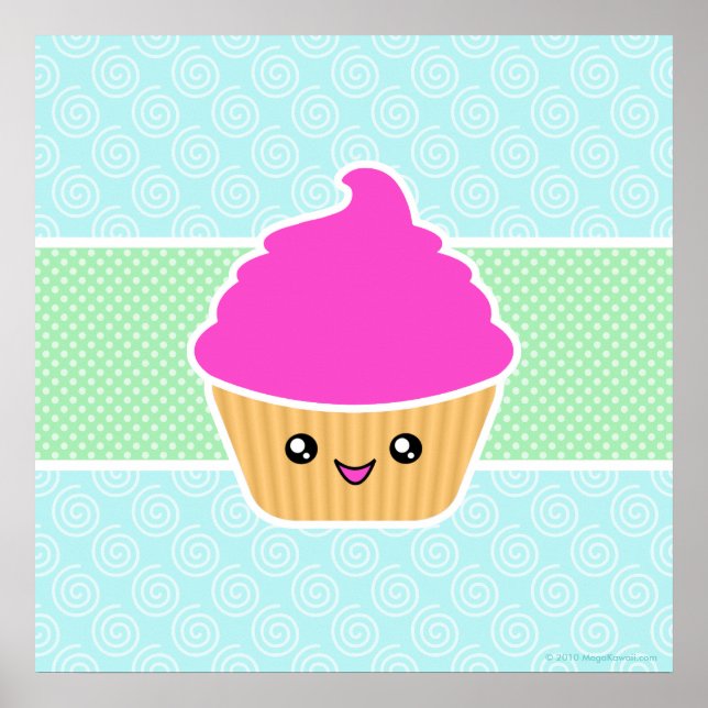 Mega Kawaii Giant Cupcake Poster (Front)