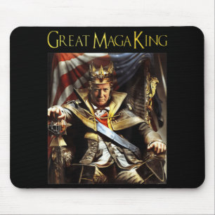 Mega King USA Flag Proud Ultra Maga Trump   Mouse Mat