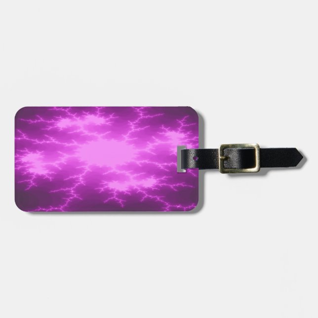 Mega Lightning Fractal Custom Luggage Tag (Front Horizontal)