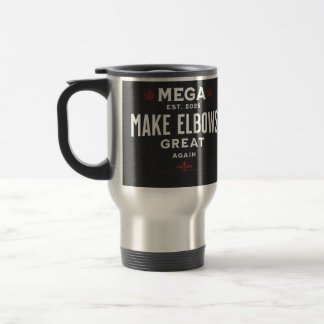 MEGA Make Elbows GREAT Again Canada Elbows UP! Travel Mug