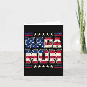 Mega Mum Patriotic Usa Mama Trump 2024 Vintage Sty Card