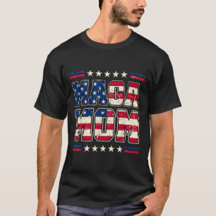 Mega Mum Patriotic Usa Mama Trump 2024 Vintage Sty T-Shirt