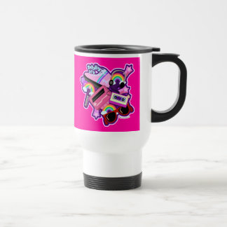 Mega Neon 80s Design Travel Mug