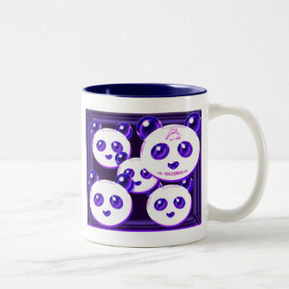 mega panda 9 Two-Tone coffee mug