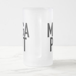 MEGA PINT Frosted Mug Cup Beer Alcohol Fathers Day