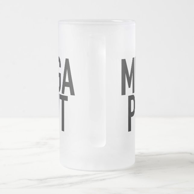 MEGA PINT Frosted Mug Cup Beer Alcohol Fathers Day (Handle)