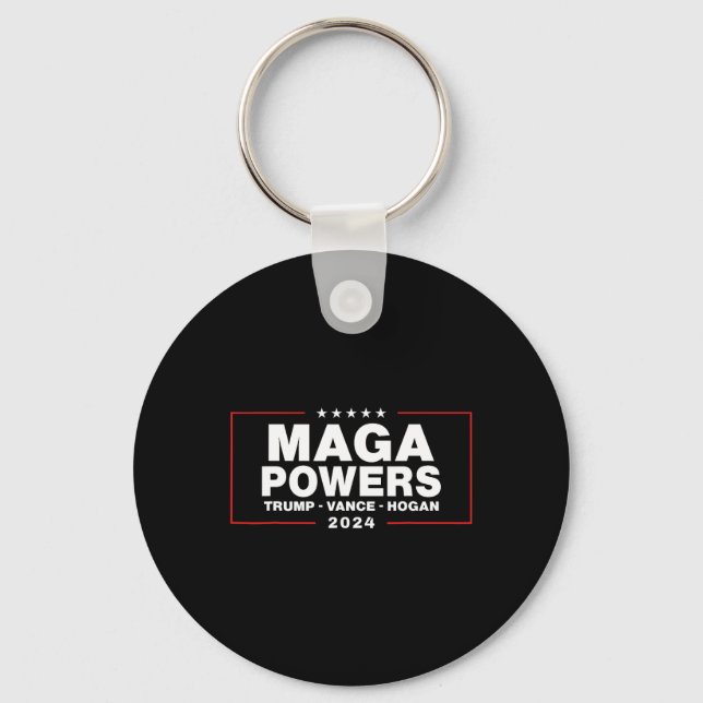 Mega Powers Trump Vance Hogan 1  Key Ring (Front)