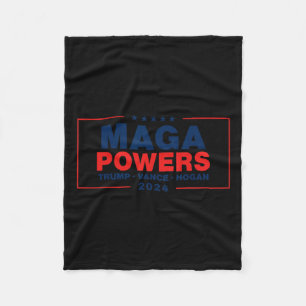 Mega Powers Trump Vance Hogan Fleece Blanket