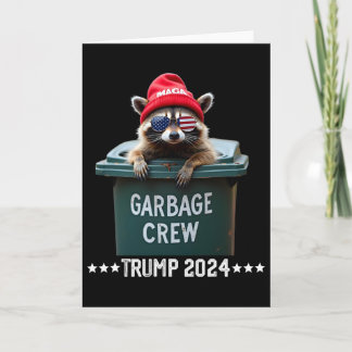 Mega Raccoon Garbage Crew Trump 2024  Card