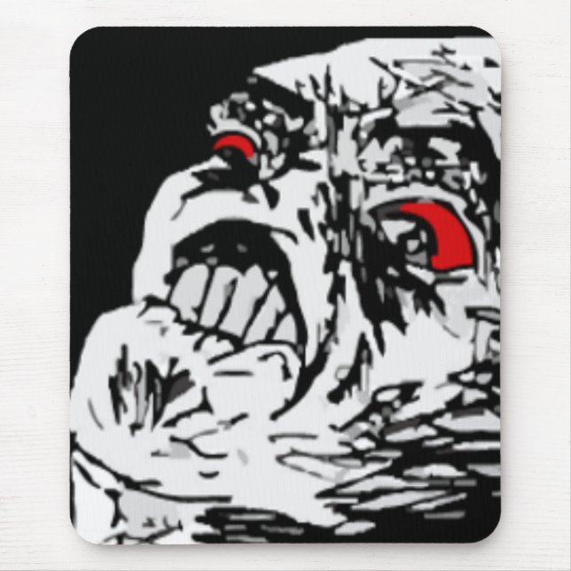 Mega rage comic face mouse mat (Front)