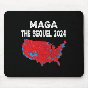 Mega The Sequel President Trump 2024 Electoral Map Mouse Mat