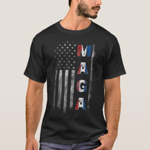 Mega Trump 2024 Us Flag American T-Shirt