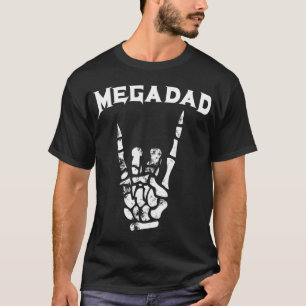 Megadad Rock Heavy Metal Guitar Dad T-Shirt