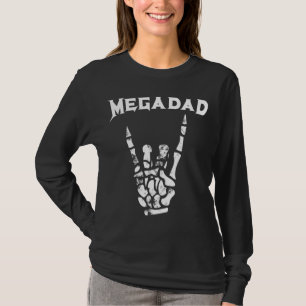 Megadad Rock Heavy Metal Guitar Dad T-Shirt