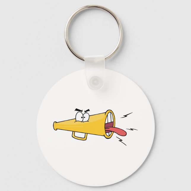Megafon Cartoon Character Key Ring (Front)