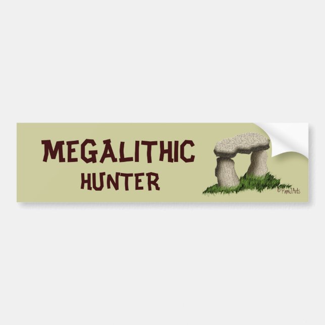 Megalithic Hunter Bumper Sticker (Front)