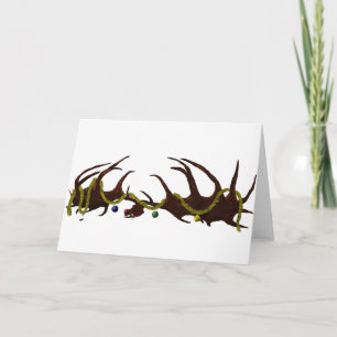 Megaloceros Skull Christmas Card