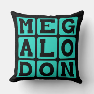 Megalodon, Extinct Species of Shark Cushion