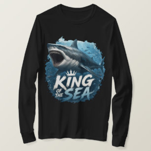 Megalodon King of The Sea Funny Shark Lover Design T-Shirt