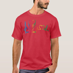 Megalodon lover heartbeat shark fossil hunter T-Shirt