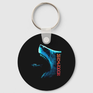 Megalodon Primeval Shark Dorsal Fin Teeth Ocean Pr Key Ring
