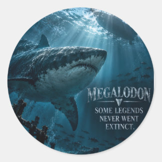 Megalodon Shark Deep Sea Sticker