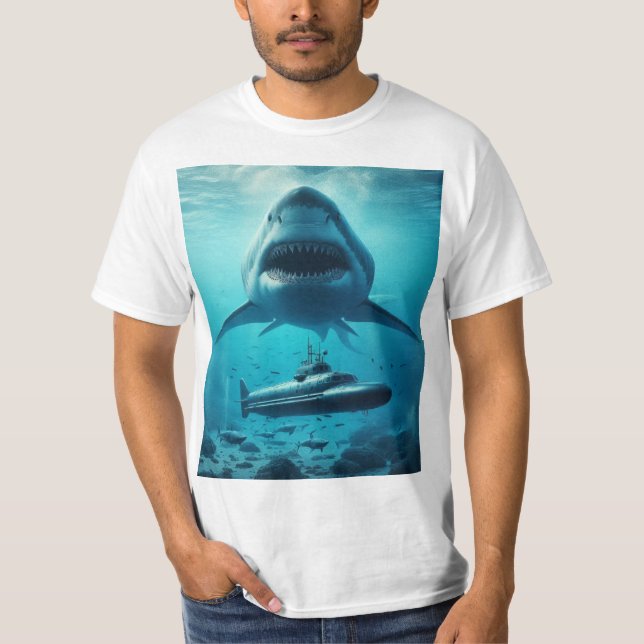 Megalodon shark T-Shirt (Front)