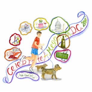 megan celebrate sign standing photo sculpture