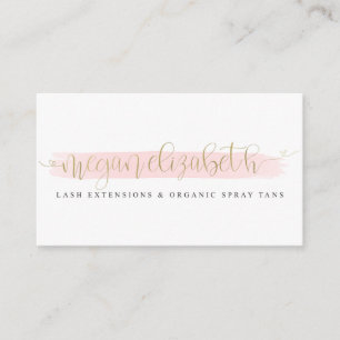 Megan Elizabeth Faux Gold Foil Business Card